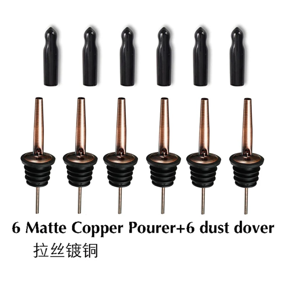 Bitters Bottle Set - 6PCS Stainless Steel Wine Pourer Stopper