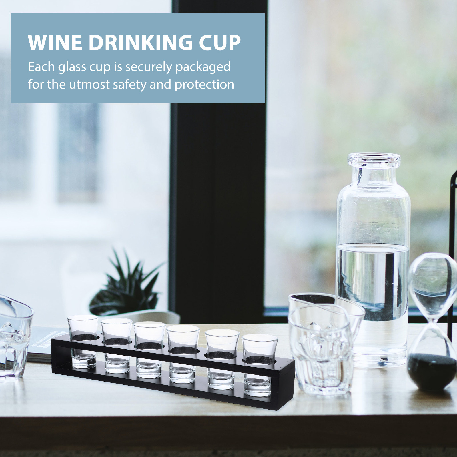 1Set Elegant Glass Wine Cup Se - Home Bar Set review and price