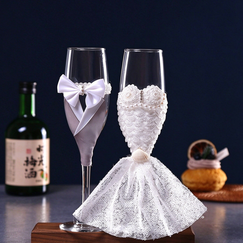 Wedding Champagne Flutes Set B - Home Bar Set review and price