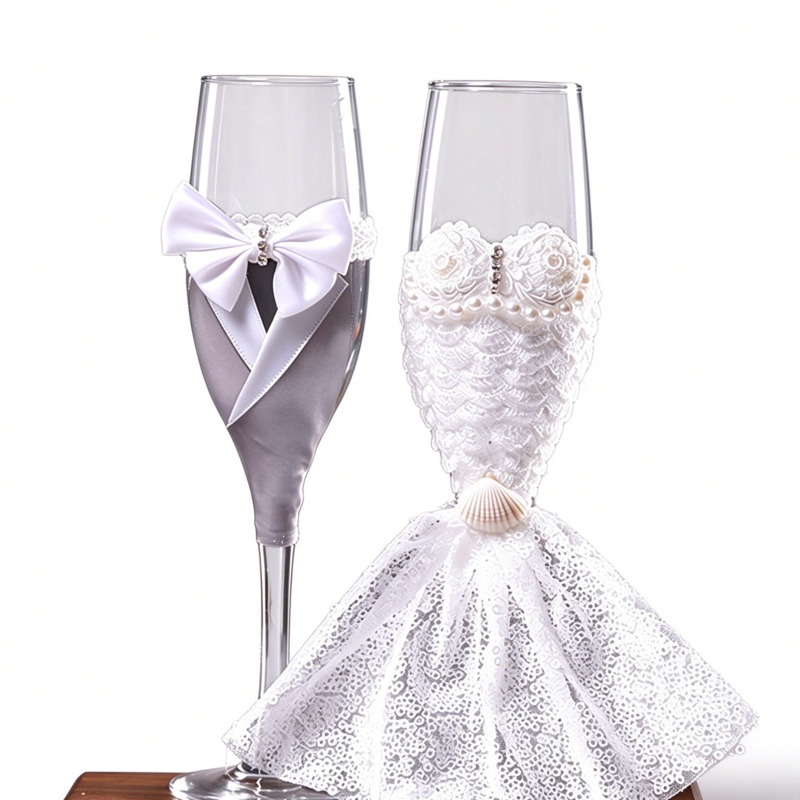 Wedding Champagne Flutes Set B - Home Bar Set review and price