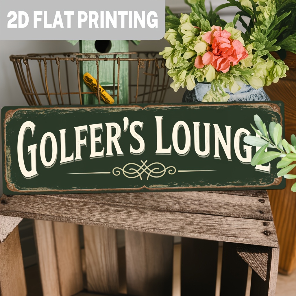 2D Flat, 1pc, Vintage Golfer'S - Home Bar Lounge review and price