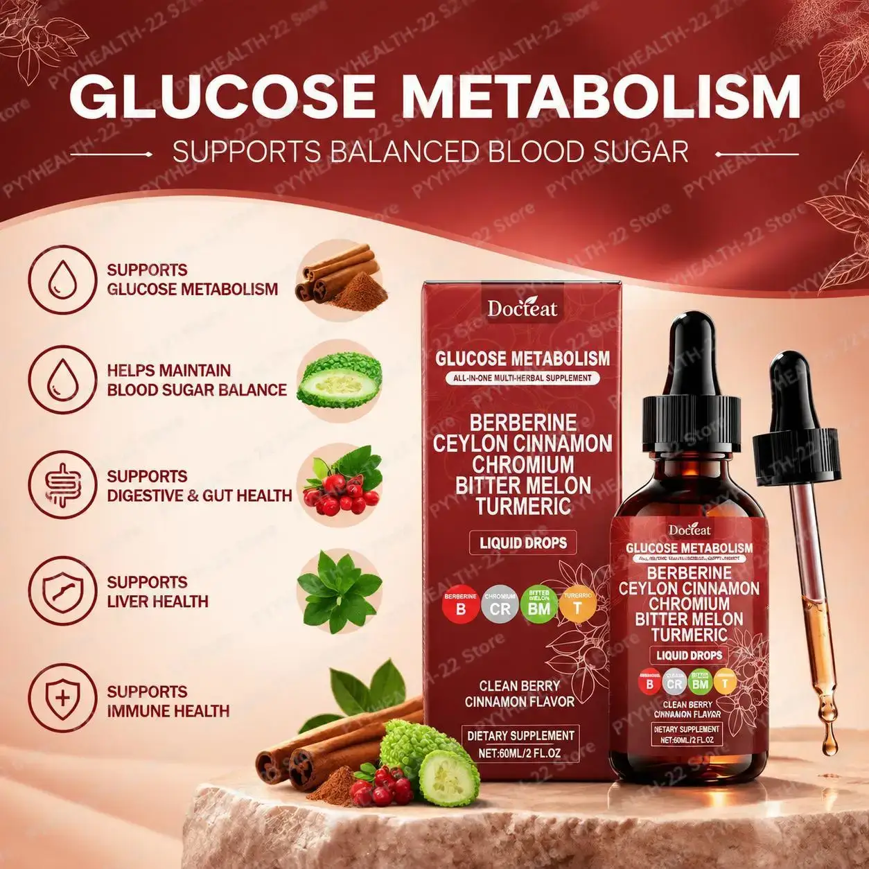 Glucose Metabolism Liquid Drop - Bitters Bottle Set review and price